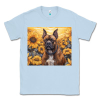 Dusty Blue boxer dog Classic Tee - Unal Design