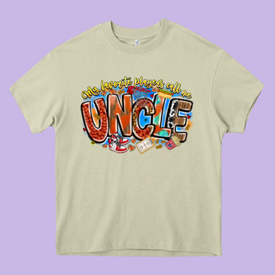 My Favorite Players Call Me Uncle Basketball Heavy Core Tee Designed By Cowhidedigitalart