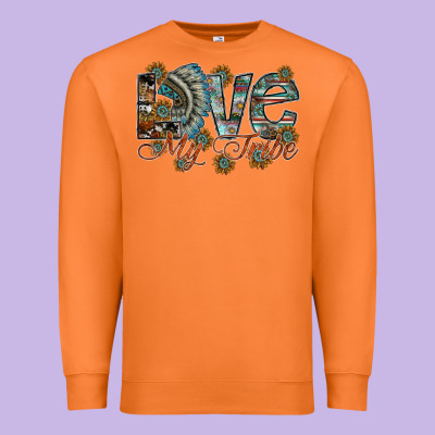 Love My Tribe Premium Sweatshirt Designed By Sublimationcraftshop