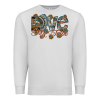Dove Grey love my tribe Premium Sweatshirt - SublimationCraftShop