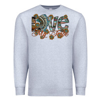 Heather Grey love my tribe Premium Sweatshirt - SublimationCraftShop