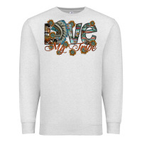 Oatmeal Heather love my tribe Premium Sweatshirt - SublimationCraftShop