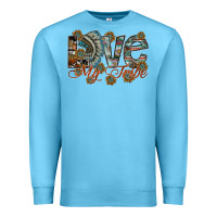 Ocean Blue love my tribe Premium Sweatshirt - SublimationCraftShop