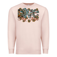 Pale Pink love my tribe Premium Sweatshirt - SublimationCraftShop