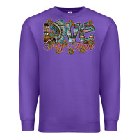 Purple love my tribe Premium Sweatshirt - SublimationCraftShop