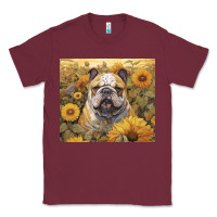 Burgundy bulldog Classic Tee - Unal Design