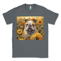 Charcoal Heather bulldog Classic Tee - Unal Design