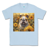Dusty Blue bulldog Classic Tee - Unal Design
