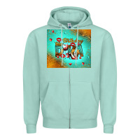Seafoam birthday diva Zipper Hoodie - RanaPortraitStore