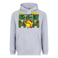 Softball Mom With Leopard Heavyweight Hoodie | Teevron