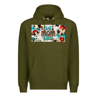Army Green best mom ever license plate Premium Hoodie - Artiststas