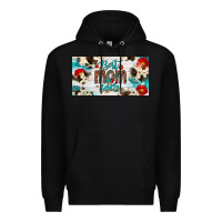 Black best mom ever license plate Premium Hoodie - Artiststas