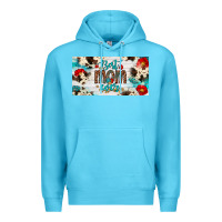 Ocean Blue best mom ever license plate Premium Hoodie - Artiststas