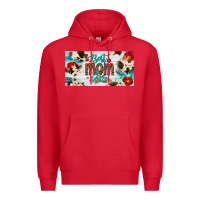 Red best mom ever license plate Premium Hoodie - Artiststas