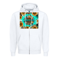 White blessed sunflowers Zipper Hoodie - RanaPortraitStore