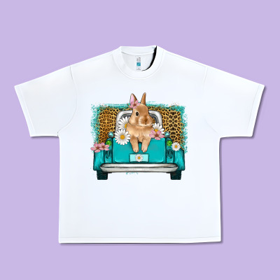 Easter Bunny Truck Urban Heavy Tee Designed By Artiststas