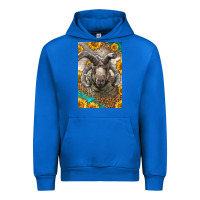 Cobalt Western Navajo Churro Sheep Urban Hoodie - LillyAllenDesigns