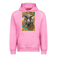 Fuchsia Pink Western Navajo Churro Sheep Urban Hoodie - LillyAllenDesigns