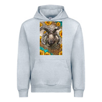 Heather Grey Western Navajo Churro Sheep Urban Hoodie - LillyAllenDesigns