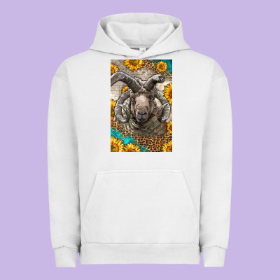 Western Navajo Churro Sheep Urban Hoodie Designed By Lillyallendesigns