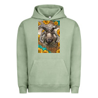 Pigment Oil Green Western Navajo Churro Sheep Urban Hoodie - LillyAllenDesigns