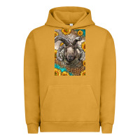 Pigment Peanut Butter Western Navajo Churro Sheep Urban Hoodie - LillyAllenDesigns