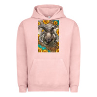 Pigment Salmon Western Navajo Churro Sheep Urban Hoodie - LillyAllenDesigns