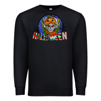 Black halloween Premium Sweatshirt - CowhideDigitalArt