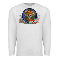 Oatmeal Heather halloween Premium Sweatshirt - CowhideDigitalArt
