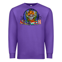 Purple halloween Premium Sweatshirt - CowhideDigitalArt