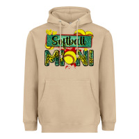Mushroom softball mini with leopard Heavyweight Hoodie - Zillion Design Studio
