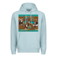 Blue Mist mama mama mama Premium Hoodie - Artiststas