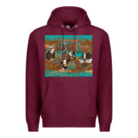 Burgundy mama mama mama Premium Hoodie - Artiststas