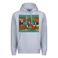 Heather Grey mama mama mama Premium Hoodie - Artiststas