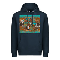 Navy mama mama mama Premium Hoodie - Artiststas
