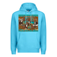 Ocean Blue mama mama mama Premium Hoodie - Artiststas