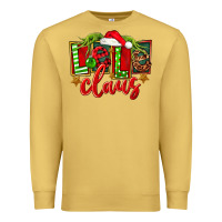 Antique Gold christmas lele claus Premium Sweatshirt - FaDigitalArtStudio