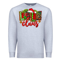 Heather Grey christmas lele claus Premium Sweatshirt - FaDigitalArtStudio