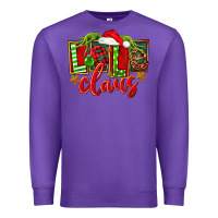Purple christmas lele claus Premium Sweatshirt - FaDigitalArtStudio