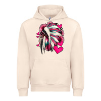 Sandshell indian headdress with hearts valentine's day Urban Hoodie - Jasminsmagicworld