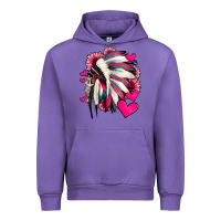 Tulip indian headdress with hearts valentine's day Urban Hoodie - Jasminsmagicworld