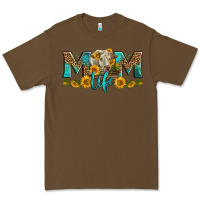 Cacao Western Charolais Cow Mom Life Premium Tee - LillyAllenDesigns