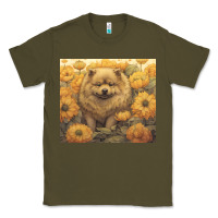 Army Green chow chow Classic Tee - Unal Design