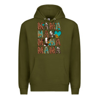 Army Green mama mama mama mama Premium Hoodie - Artiststas