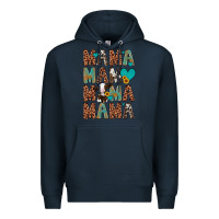 Navy mama mama mama mama Premium Hoodie - Artiststas