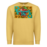 Antique Gold teacher life skinny metal can holder Premium Sweatshirt - HRA Design Shop