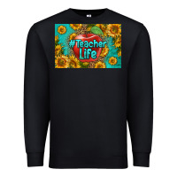 Black teacher life skinny metal can holder Premium Sweatshirt - HRA Design Shop