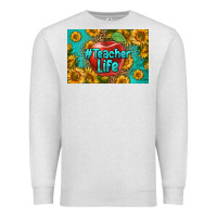 Oatmeal Heather teacher life skinny metal can holder Premium Sweatshirt - HRA Design Shop