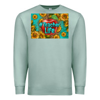 Seafoam teacher life skinny metal can holder Premium Sweatshirt - HRA Design Shop