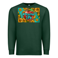 Sports Green teacher life skinny metal can holder Premium Sweatshirt - HRA Design Shop